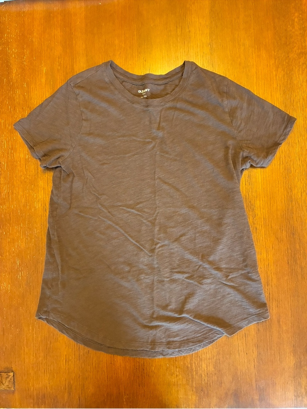 Old Navy Women's Short Sleeve Crewneck Tee in Charcoal Gray